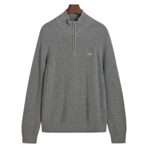 GANT Ribbed Cotton Wool Half-Zip Sweater